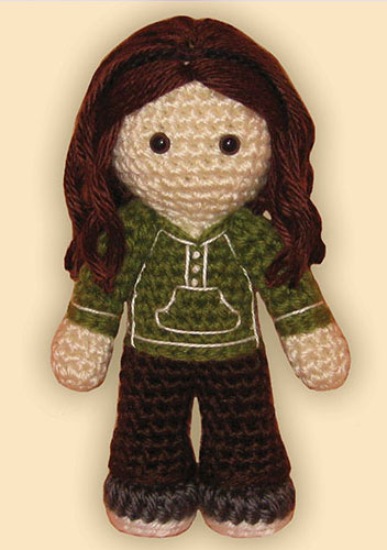 Crocheted doll amigurumi Bella Swanfrom 