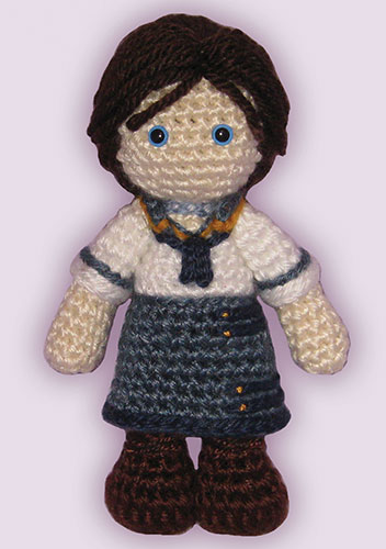 Crocheted doll amigurumi Elizabethfrom 