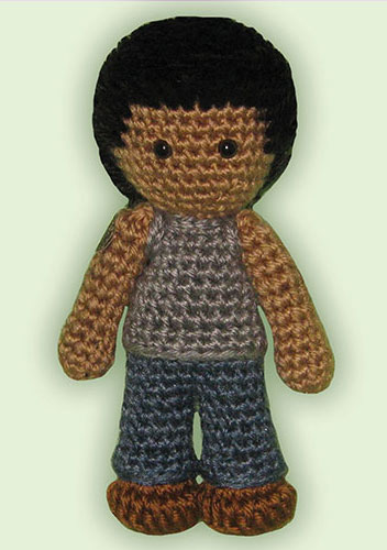 Crocheted doll amigurumi Jacob Blackfrom 