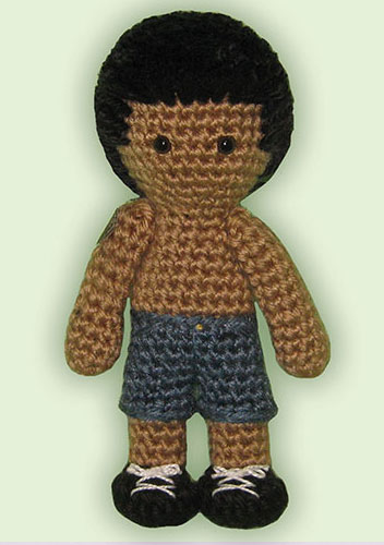 Crocheted doll amigurumi Jacob Blackfrom 