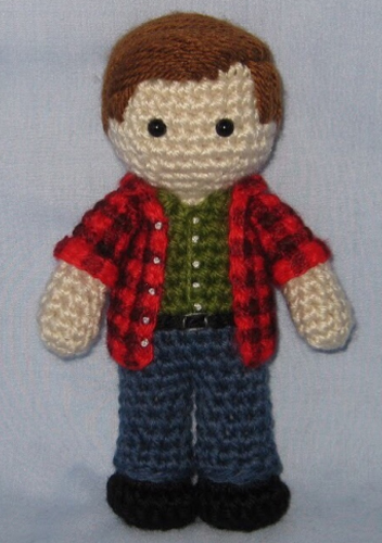 Crocheted doll amigurumi Kevin Tuerfffrom 