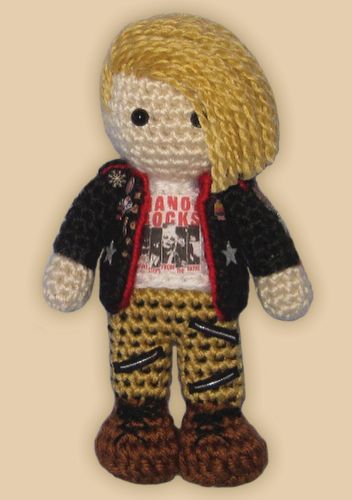 Crocheted doll amigurumi Krzyzhtofffrom 