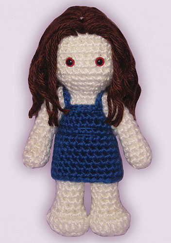 Crocheted doll amigurumi Newborn Bella Swanfrom 