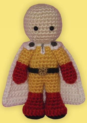 Crocheted doll amigurumi Saitamafrom 