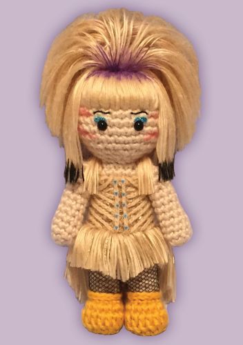 Crocheted doll amigurumi Wig Dress Hedwigfrom 