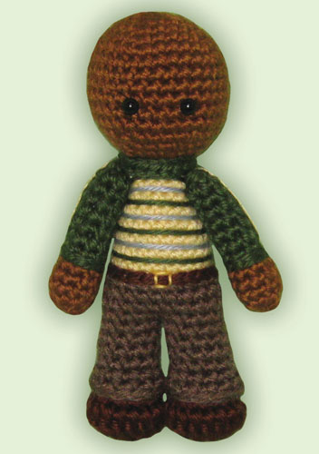 Crocheted doll amigurumi Benjamin (Benny) Coffin IIIfrom 