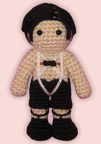 Crocheted doll amigurumi Emceefrom 