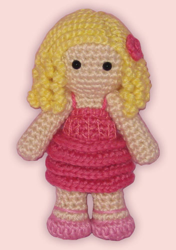 Crocheted doll amigurumi Galindafrom 