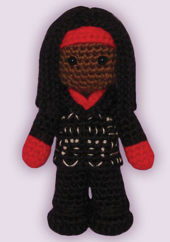 Crocheted doll amigurumi Joanne Jeffersonfrom 