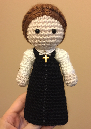 Crocheted doll amigurumi Maryfrom 