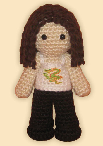 Crocheted doll amigurumi Maureen Johnsonfrom 