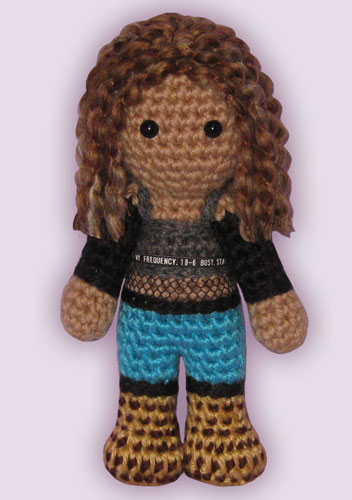 Crocheted doll amigurumi Mimi Marquezfrom 