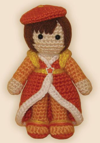 Crocheted doll amigurumi Lala Orangefrom 