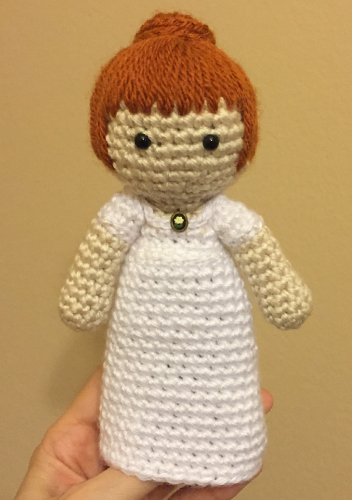 Crocheted doll amigurumi Sonyafrom 