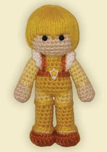 Crocheted doll amigurumi Canary Yellowfrom 