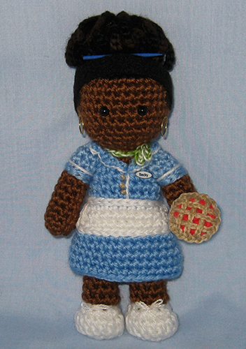 Crocheted doll amigurumi Beckyfrom 