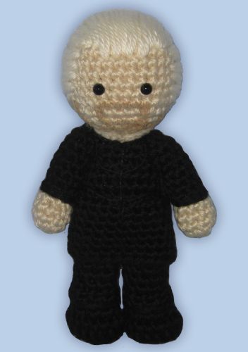 Crocheted doll amigurumi Draco Malfoyfrom 