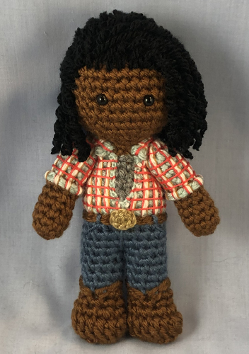 Crocheted doll amigurumi Laurey Williamsfrom 