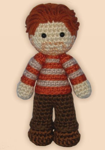 Crocheted doll amigurumi Ron Weasleyfrom 