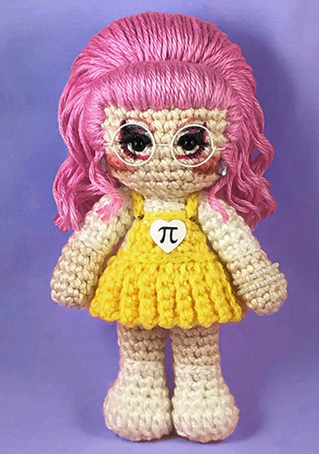 Crocheted doll amigurumi Trixie Mattelfrom 