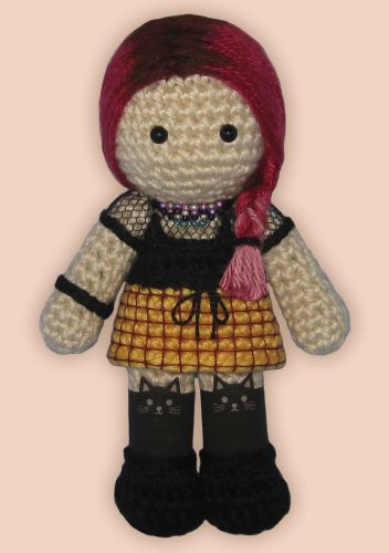 Crocheted doll amigurumi Billiefrom 